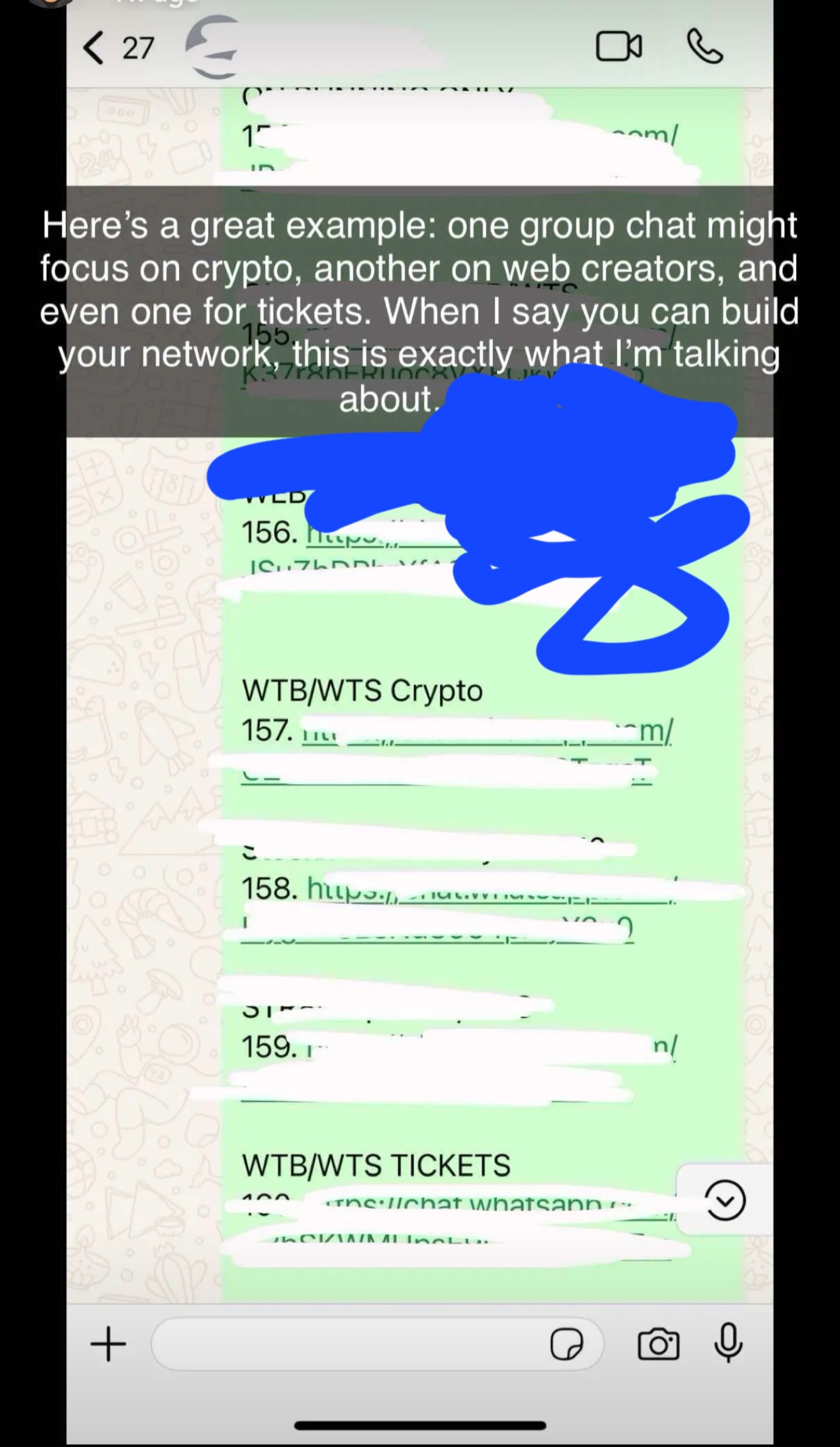 50 Premium Networking+Reselling Group Chats